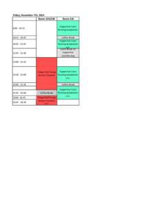 IGCS MEL  -Timetable for Website -October 2014