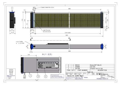 Cable Outlet Min 0,5m 7 D.H.=