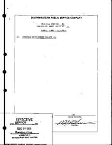 SOUTHWESTERN PUBLIC SERVICE COMPANY  • ORIGINAL FORM NO. 24 CANCELLINGNMPSC SHEET NO.