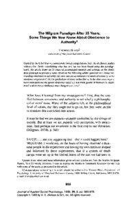 Psychology / Group processes / Human subject research in the United States / Research ethics / Milgram experiment / Obedience / Stanley Milgram / The Tenth Level / Compliance / Social psychology / Behavior / Behavioural sciences