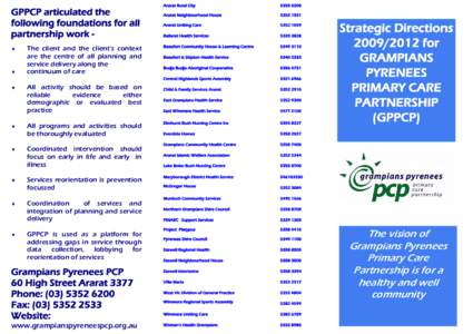 GPPCP Strategic Directions Brochure[removed]