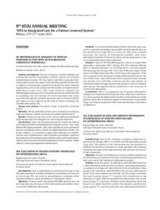 Documento descargado de http://www.elsevier.es elCopia para uso personal, se prohíbe la transmisión de este documento por cualquier medio o formato.  Gac Sanit. 2012; 26(Espec Congr 2):9th HTAi ANNU