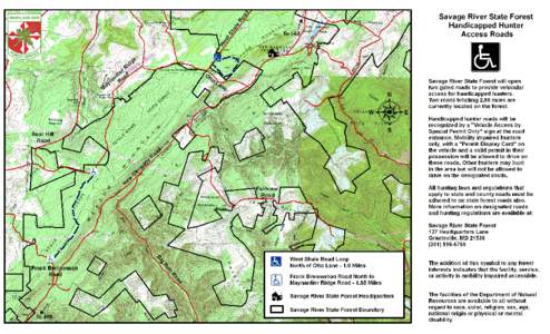 Savage River State Forest Handicapped Hunter Access Roads