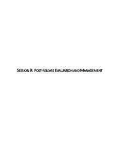 Session 9: Post-release Evaluation and Management  360 Session 9