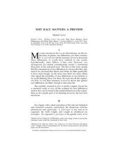 Eugenics / Kinship and descent / Social inequality / Intelligence quotient / Social interpretations of race / Michael Levin / Race /  Evolution /  and Behavior / Race and crime in the United States / Race / Intelligence / Behavior / Mind