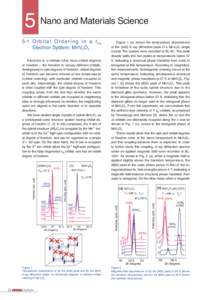 5 Nano and Materials Science 5-1 O r b i t a l O r d e r i n g i n a t 2 g Electron System: MnV2O4 Electrons in d orbitals often have orbital degrees of freedom – the freedom to occupy different orbitals. Analogously t