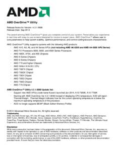 Microsoft Word - AMD_OverDrive™_Utility_4.3.1.0698_Release_Notes_Rev_1.0.docx