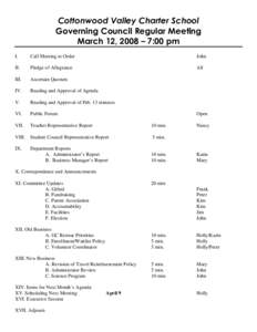 Parliamentary procedure / Quorum