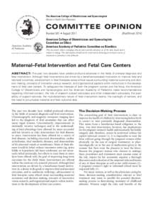 Fertility / Prenatal diagnosis / Fetal intervention / Childbirth / Abortion / Spina bifida / Fetal surgery / NAFTNet / Maternal-fetal medicine / Medicine / Obstetrics / Pregnancy