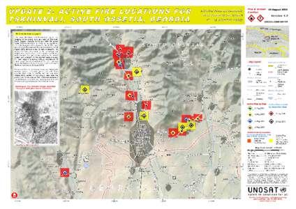 Update 2: Active Fire Locations for Tskhinvali, South Ossetia, Georgia