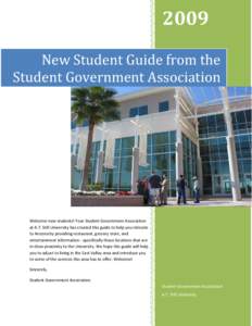 New Student Guide from the Student Government Association