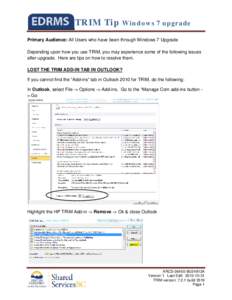 TRIM / Windows 7 / Software / System software / Graphical user interfaces / User interface techniques / Computing / String / Trimming