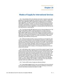 U.S. International Economic Accounts: Concepts and Methods (Chapter 14)