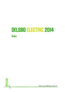 Rules  Version: rules Delsbo Electric 2014_1.0