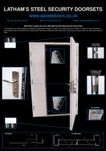 LATHAM’S STEEL SECURITY DOORSETS www.ajsteeldoors.co.uk Tel: +[removed]050