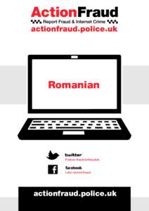 Romanian  t Follow @actionfrauduk  f
