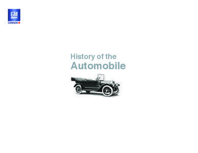 History of the  Automobile
