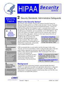 Security  HIPAA Security Topics 1.