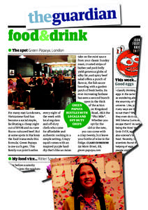 food&drink food&drink ALL  • The spot Green Papaya, London