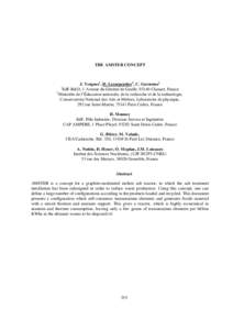 THE AMSTER CONCEPT  J. Vergnes1, D. Lecarpentier2, C. Garzenne1 EdF-R&D, 1 Avenue du Général de Gaulle, 92140 Clamart, France 2 Ministère de l’Éducation nationale, de la recherche et de la technologie,