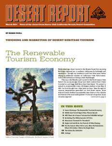 March 2014	  News of the desert from Sierra Club California/Nevada Desert Committee BY MARK FAULL