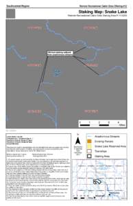 Southcentral Region  Remote Recreational Cabin Sites Offering #12 Staking Map: Snake Lake Remote Recreational Cabin Sites Staking Area # [removed]