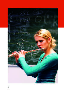 A flautist at Cologne University of Music and Dance, Germany’s largest tertiary-level school of music 68