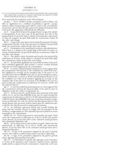 CHAPTER 39 SENATE BILL No. 515 AN ACT concerning workers compensation; relating to group-funded workers compensation pool; surplus funds; actuarial review; adequate surplus funds; amending K.S.A[removed], [removed]and 44-58