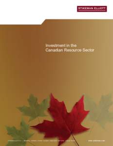 Investment in the Canadian Resource Sector, May 2010.doc