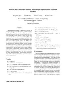 An MRF and Gaussian Curvature Based Shape Representation for Shape Matching