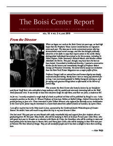 The Boisi Center Report the boisi center for religion and american public life at boston college vol. 10 v