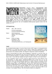 KINO, KIRCHE & CURRICULUM: Mediendossier des Kirchlichen Filmfestivals Recklinghausen  Originaltitel: Zwischen Welten. Internationaler Titel: Inbetween Worlds. Regie: Feo Aladag. Drehbuch: Feo Aladag. Co-Autoren: Judith 