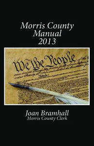 Morris County Manual 2013