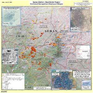 Sudan (Darfur) - Chad Border Region Confirmed Damaged and Destroyed Villages