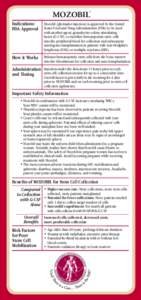 Hematology / Plerixafor / Cancer research / Stem cells / Biotechnology / Multiple myeloma / Lenalidomide / Granulocyte colony-stimulating factor / International Myeloma Foundation / Medicine / Biology / Orphan drugs