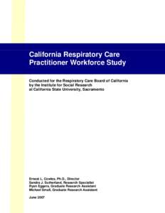 Respiratory Care Practitioner Survey