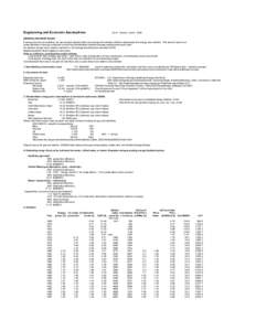 Engineering and Economic Assumptions  As of: Version: June 5, 2009 GENERAL DECISION RULES If savings by fuel not available, we use nominal reported total cost savings (if available), inflation adjusted per the energy pri