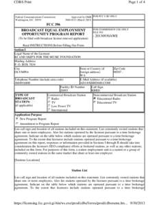 CDBS Print  Page 1 of 4 Federal Communications Commission Washington, D.C[removed]