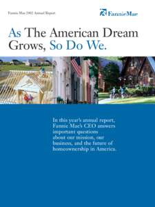 Franklin Raines / Corporate governance / Angelo Mozilo / Daniel Mudd / Mortgage industry of the United States / Economy of the United States / Fannie Mae