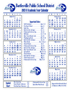 Bartlesville Public School District[removed]Academic Year Calendar S