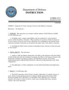 DoD Instruction[removed], November 25, 2013