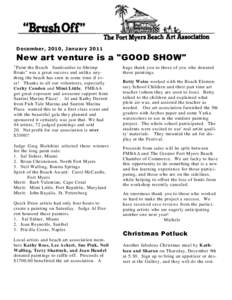 December, 2010, JanuaryNew art venture is a 