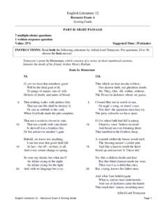 Microsoft Word - LIT12 Resource Exam A Scoring Guide.doc