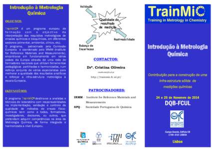 Introdução à Metrologia Química Validação  Qualidade do