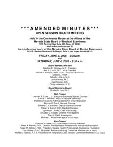 Medical school / Government of Nevada / Nevada Revised Statutes / Minutes