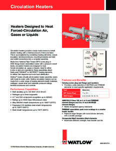 Circulation Heaters  Heaters Designed to Heat Forced-Circulation Air, Gases or Liquids