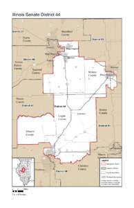 Map of Illinois Senate District 44