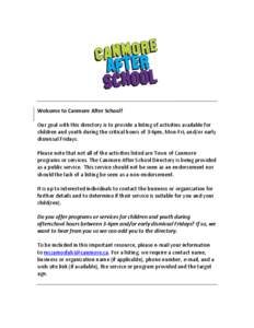 Microsoft Word - Canmore After School Directory