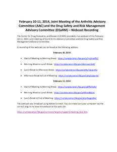 November 30, 2010 Pediatric Oncology Subcommittee of the Oncologic Drugs Advisory Committee Meeting - Webcast Recording