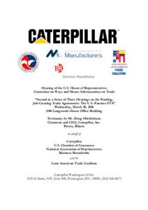 Microsoft Word - Testimony by Caterpillar on Panama FTA.doc